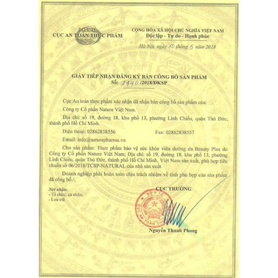 VIÊN UỐNG TRẮNG DA BEAUTY PLUS - GHB - CHÍNH HÃNG | BigBuy360 - bigbuy360.vn