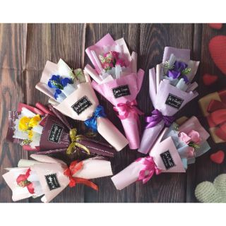 Hoa hồng sáp 3 bông mẫu mới