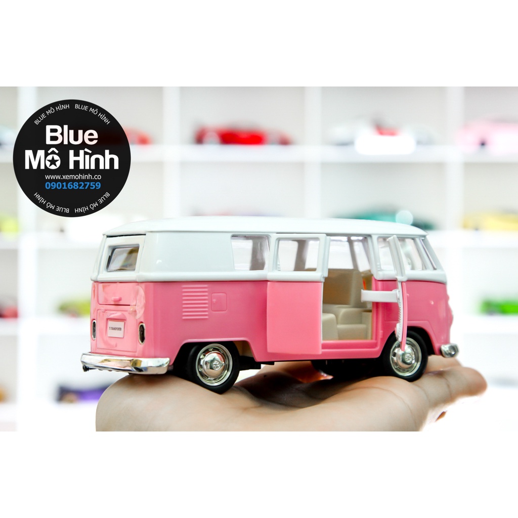 Blue mô hình | Mô hình xe Volkswagen Bus 1:36 Hồng