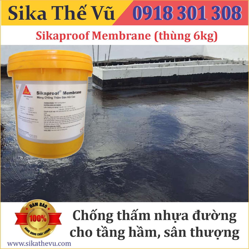 Chống thấm cho sàn mái, tầng hầm, sân thượng - Sikaproof Membrane