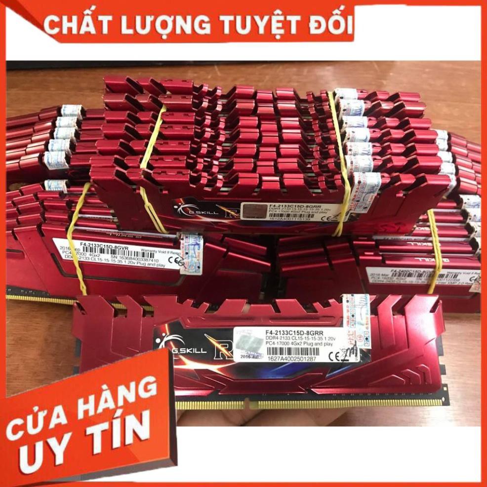 RAM DDR4 4G/2666 G.SKILL tản nhiệt thép đỏ đẹp xịn sò