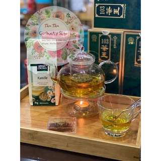 Trà hoa cúc nguyên bông hưu cơ sấy khô Đức