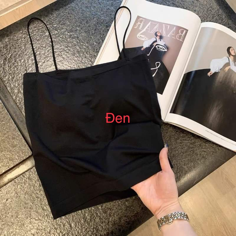 Áo 2 Dây Nữ Có Mút Đệm Ngực Dáng Dài Đi Biển Chơi Tập Gym Yoga, Bra Mặc Blazer Cardigan