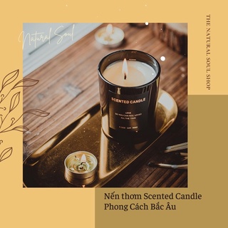 Nến thơm Scented Candle Phong Cách Bắc Âu - Hương Thơm Sang Trọng Ấm Áp - Phù Hợp Quà Tặng Nam Giới