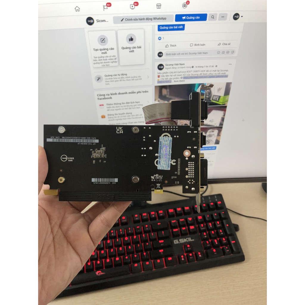 Vga MSI GT 710 2GD3 LP, new, bảo hành chính hãng 36th | BigBuy360 - bigbuy360.vn