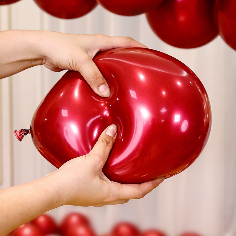 50 Bong bóng cao su latex bơm hơi khí heli kiểu dáng cổ điển trang trí tiệc cưới/ sinh nhật