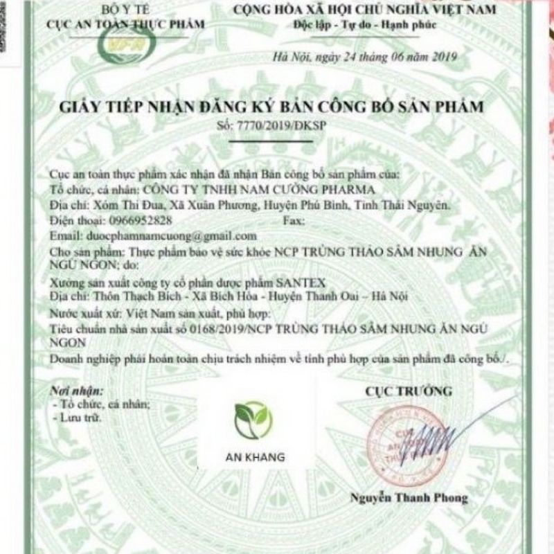 Tăng Cân TRÙNG THẢO SÂM NHUNG mẫu mới 2021