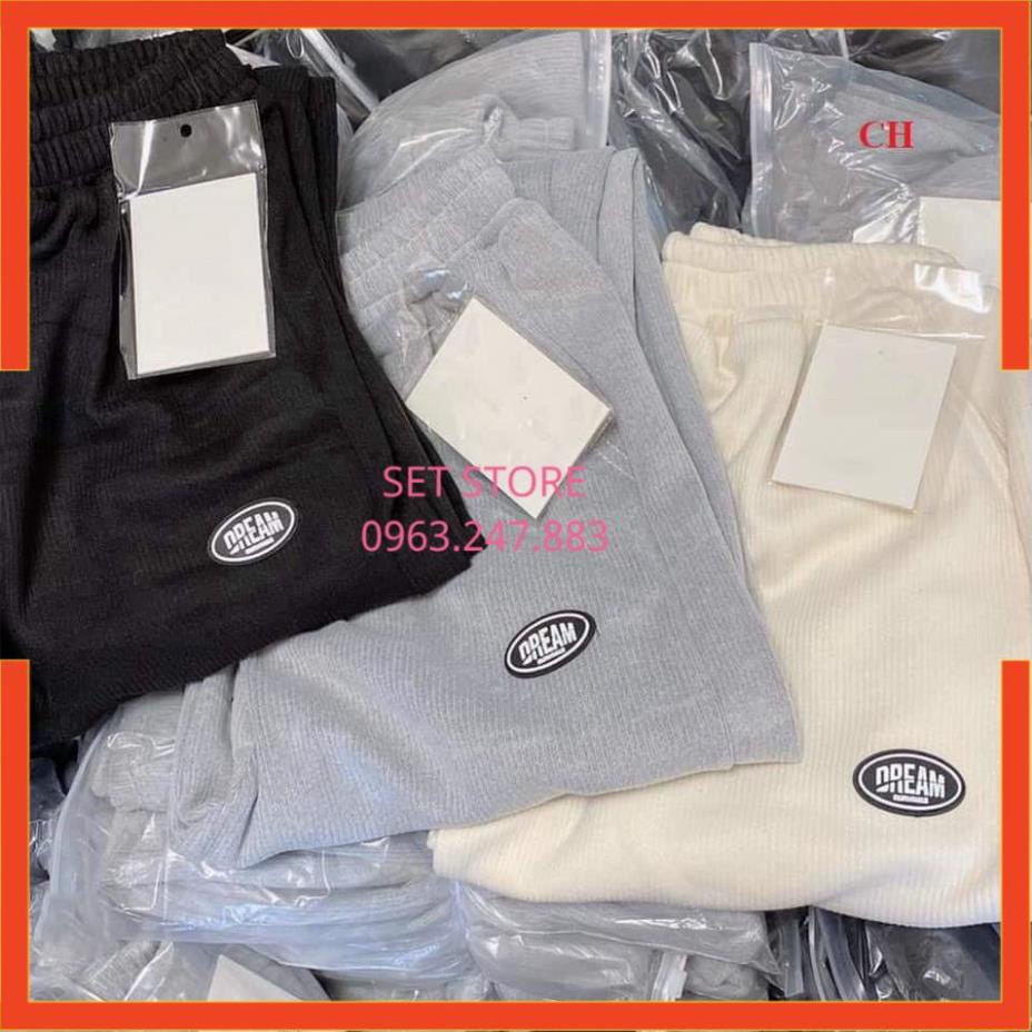 Quần dài  nữ ,quần jogger in logo DREAM chất tăm xinh xịn mịn