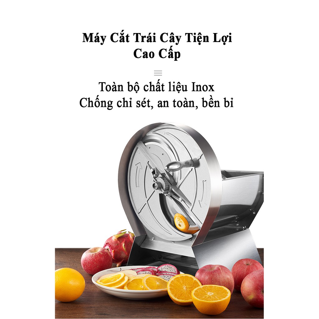 Máy cắt hoa quả trái cây inox công nghiệp SL-01