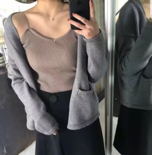 Áo 2 dây len gân hàng Quảng Châu