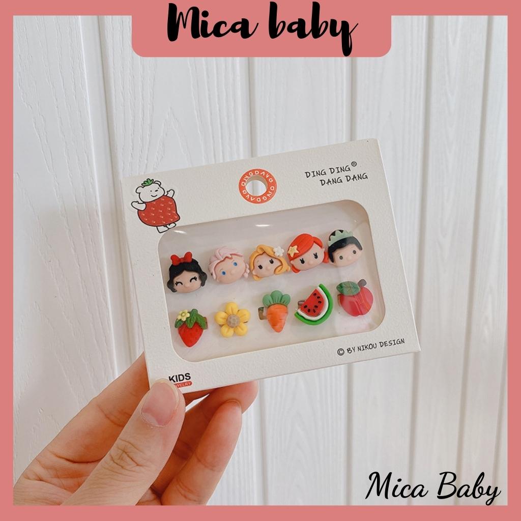 Set kẹp tóc, thun cột tóc cho bé hình động vật nhỏ dễ thương Mica baby KT18