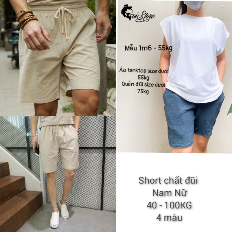 40-100kg quần short/quần đùi đũi mặc hè thời trang bigsize unisex Sói Store