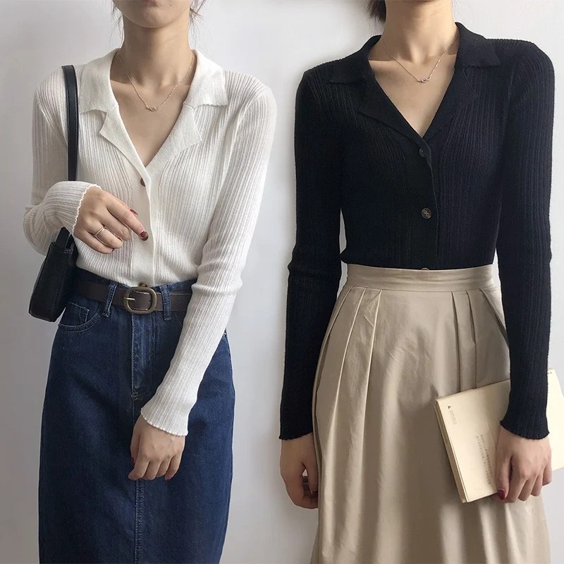 Best Seller - Áo Sơ Mi Len Dài Tay Giảm Béo Tôn Dáng DORY&PONY Cardigan - A140 (5 Màu - Hàng công ty loại 1)