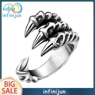 1 Nhẫn Hình Móng Vuốt Rồng Phong Cách Gothic