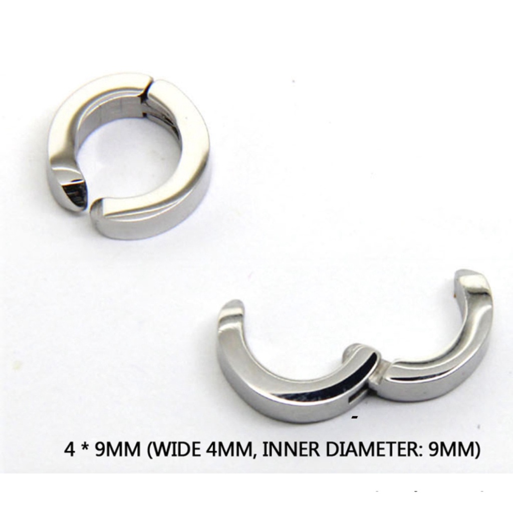 1 đôi bông tai nam châm bằng thép titan không cần xỏ lỗ thời trang cho nam và nữ
