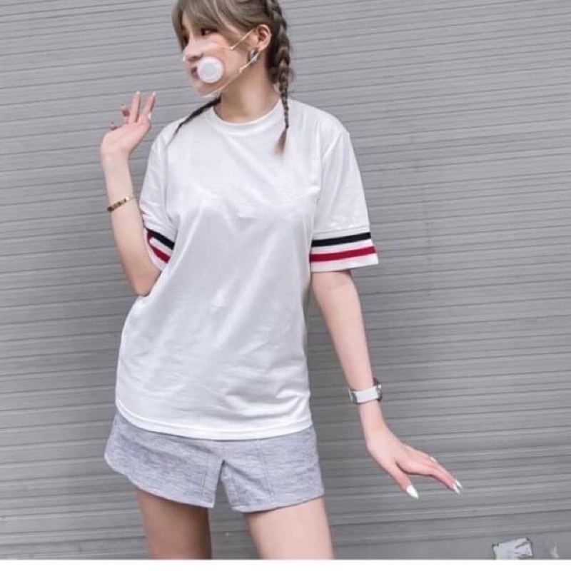 Áo phông thụng phối tay ba sọc TC11