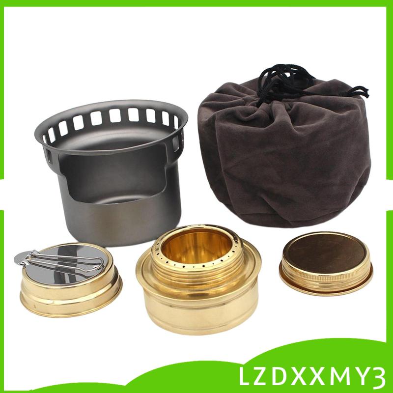 Bếp Cồn Nhỏ Kèm Túi Đựng Cho Hoạt Động Ngoài Trời Lzdxxmy3