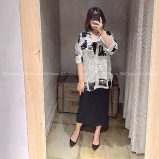ÁO SƠMI OVERSIZE PHOM RỘNG CHẤT MÁT kèm đai eo