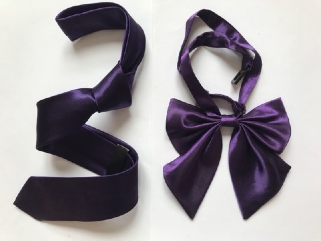 Cà vạt bản nhỏ nam và Nơ nữ ( set có sẵn, nhiều màu lựa chọn )