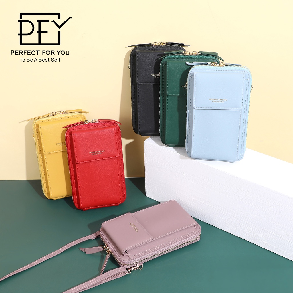 Túi đeo vai PERFECT FOR YOU có thể điều chỉnh thiết kế kiểu dọc 2 ngăn sức chứa lớn thời trang cho nữ