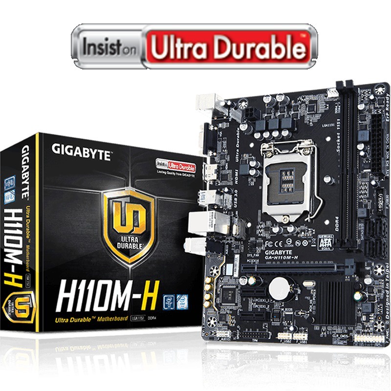 Chặn main Gigabyte H110M-H H110M H dùng nắp sau thùng máy