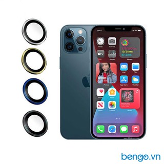 Dán cường lực bảo vệ camera iPhone 12 Pro Max Kuzoom viền màu