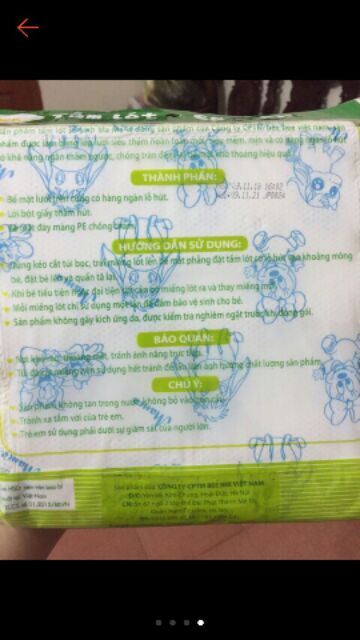 Tấm lót sơ sinh Mama