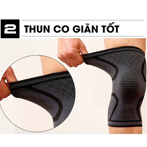 Bó gối YASU (Cặp) chính hãng - Phụ kiện thể thao bảo vệ khớp không dây quấn