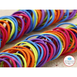 Set 50 Dây Thun Cột Tóc Nhiều Màu