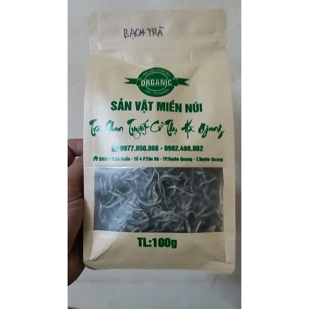 [Sản Vật Miền Núi] Bạch Trà Shan Tuyết Hà Giang Thượng Hạng - Túi 100gr