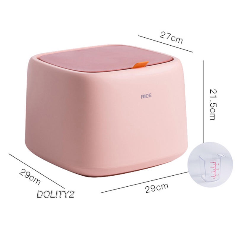 Food Container Flip Top Large Airtight 10kg Rice Storage for Pantry Kitchen