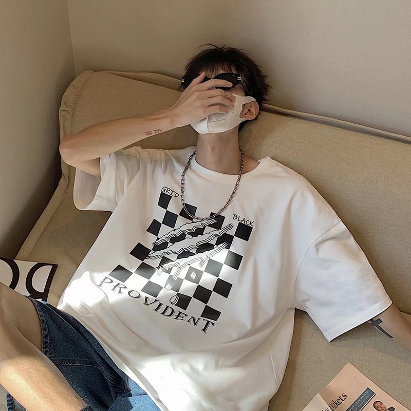 Áo Thun Tay Ngắn Dáng Rộng In Chữ Phong Cách Hip Hop Thời Trang Mùa Hè Cho Nam Giới Size M-8XL