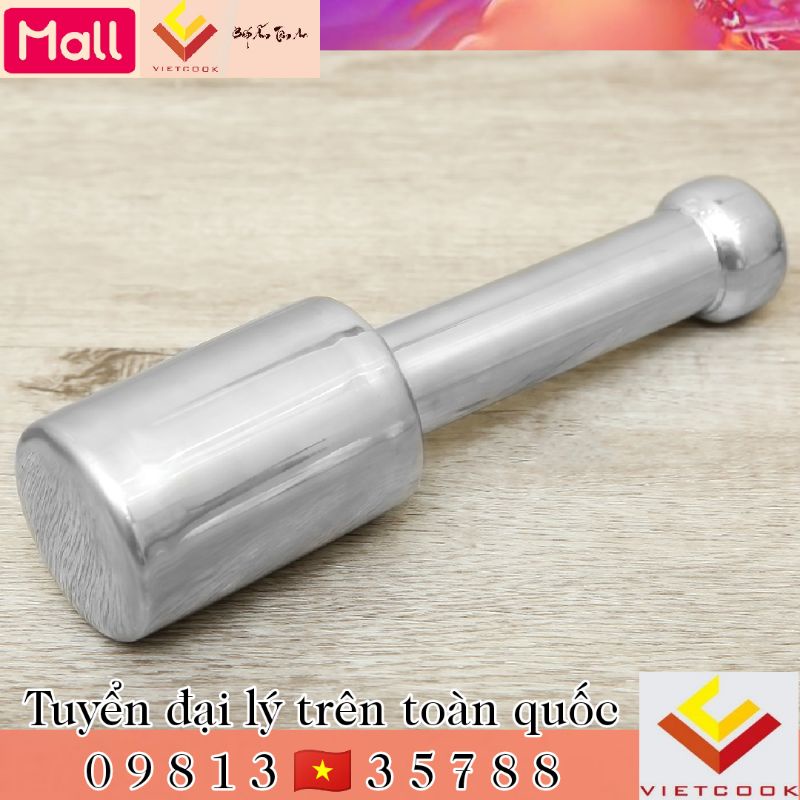 [VIETCOOK OFFICIAL] Chày inox 304 chính hãng Vietcook, chày giã cua hành tỏi tiêu đập đá...inox 304