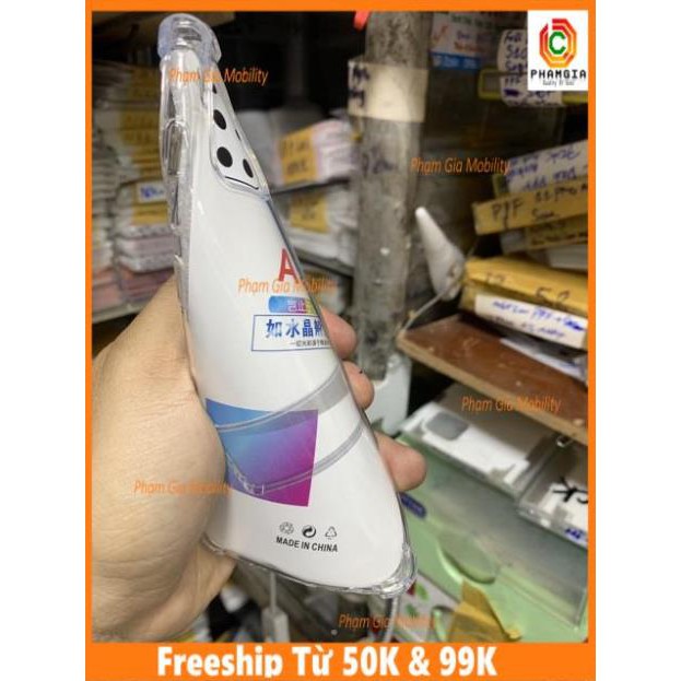 Ốp lưng Samsung A51 dẻo trong chống sốc bốn góc khí siêu bền