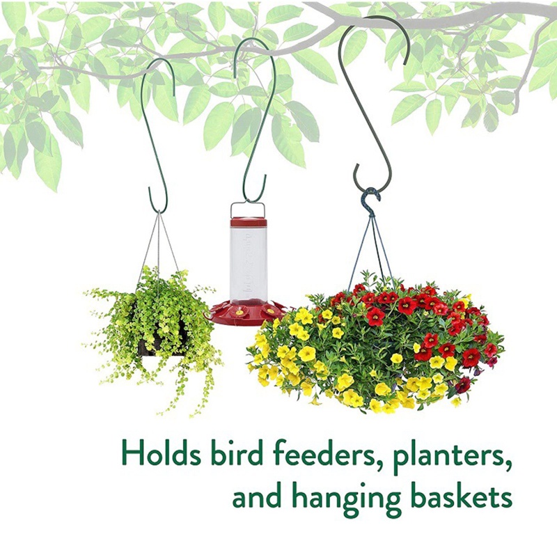 Giá Đỡ Chậu Cây Treo Tường Trang Trí Trong Nhà / Ngoài Trời Có Móc Kim Loại