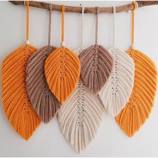 Mành Macrame lá phối màu treo tường trang trí ⚡️⚡️