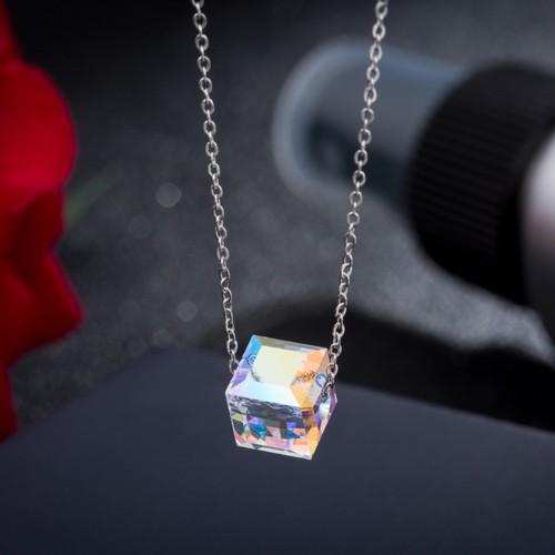 Dây Chuyền Mặt Khối Lập Phương Thép Titan Ko Rỉ TT 3615