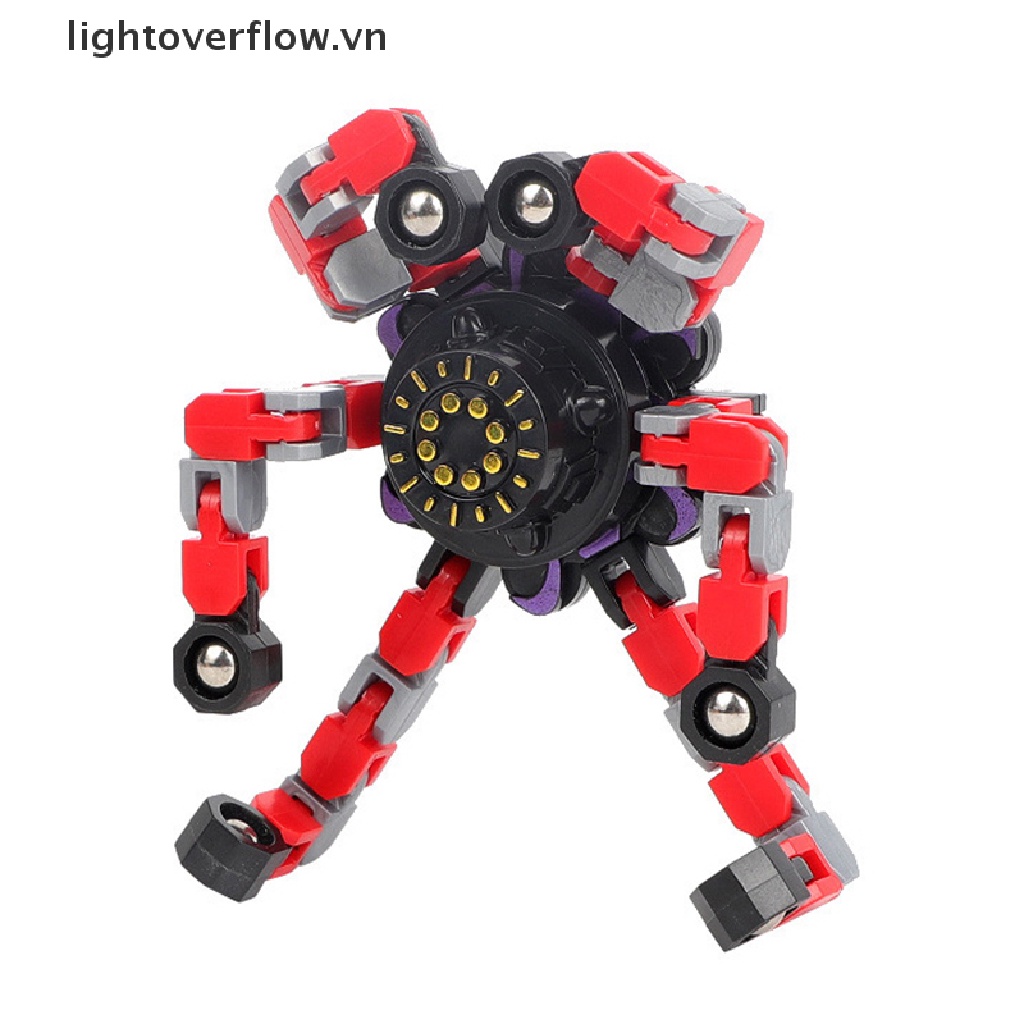 1 Đồ Chơi Con Quay Hình Robot Biến Hình Sáng Tạo