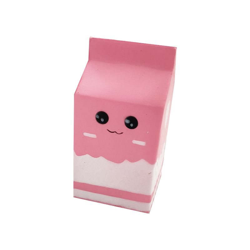 【Ready Stock！！！】Squishy PU Simulation Expression Milk Carton Children'S Decompression Toy Gift