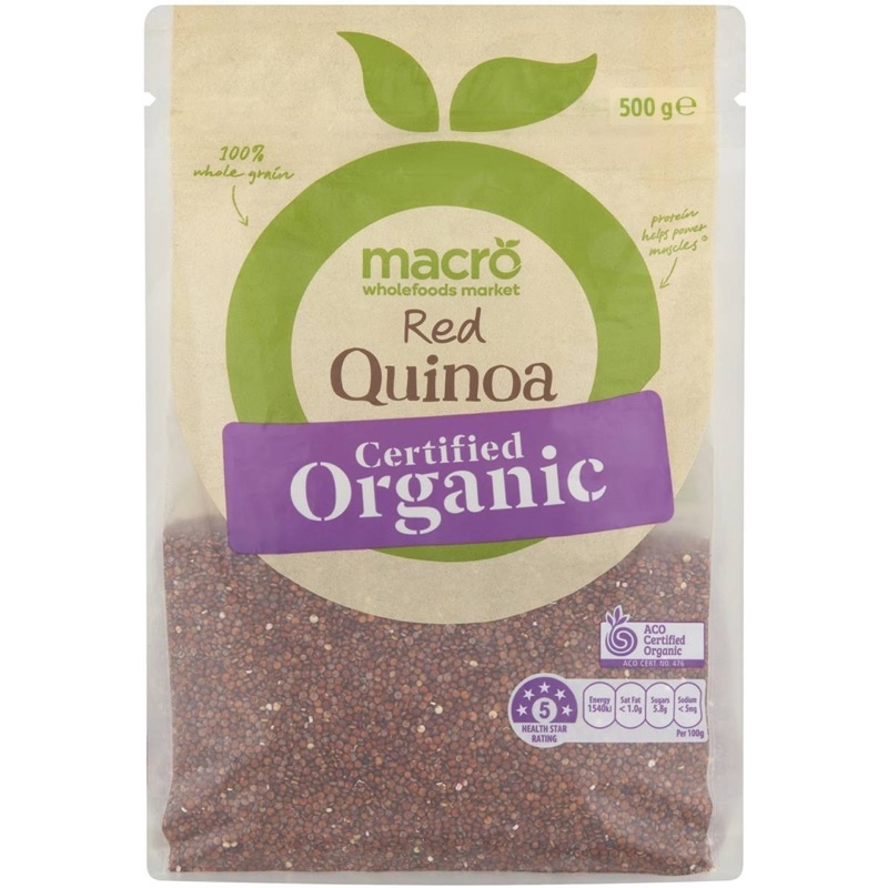 Hạt diêm mạch hữu cơ Red Quinoa Úc 500g