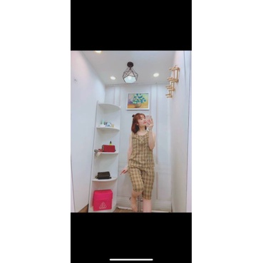 Bộ đồ mặc nhà chất đũi sát nách quần ngố