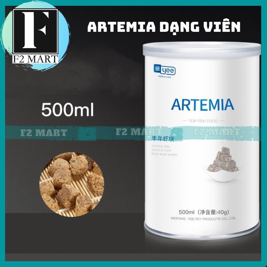 ARTEMIA dạng viên hộp 40Gr hãng Yee- Thức Ăn Cho Các Loại Cá Cảnh