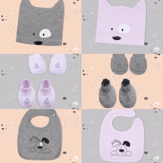 Phụ kiện sơ sinh La Pomme- Bao chân bao tay, mũ, yếm La Pomme