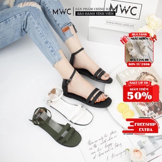 Giày Sandal Nữ MWC Đế Bệt Quai Ngang Ôm Chân NUSD- 2579
