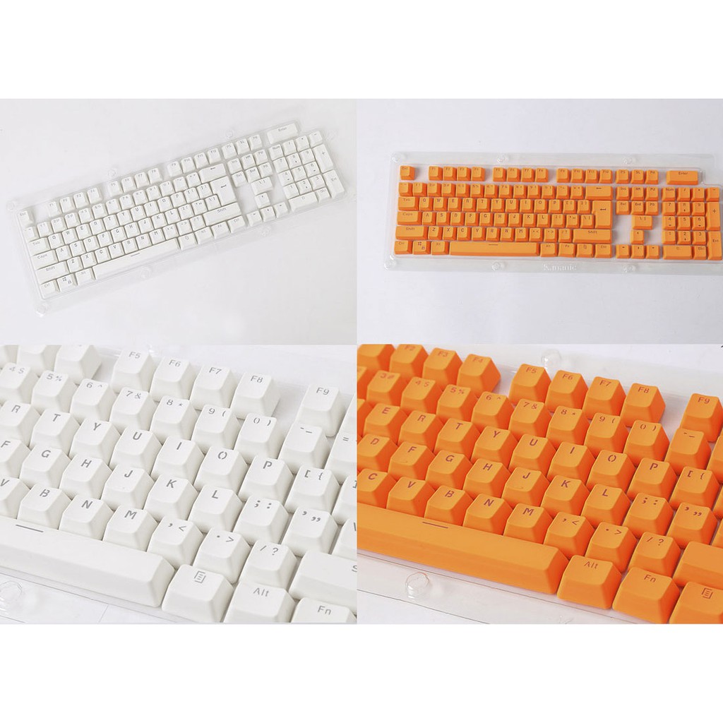 Bộ Keycap 87/104 xuyên LED PBT cho bàn phím cơ