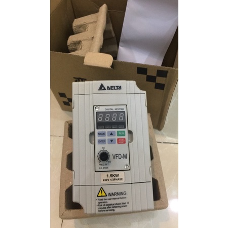 Biến tần Delta VFD-M 1.5kw vào 1 pha 220V ra 3 pha 220V