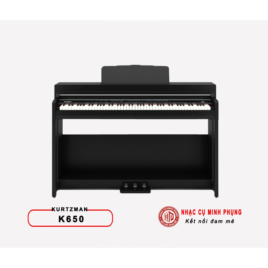 Piano điện Kurtzman K650 âm thanh chân thực, phím mô phỏng piano cơ