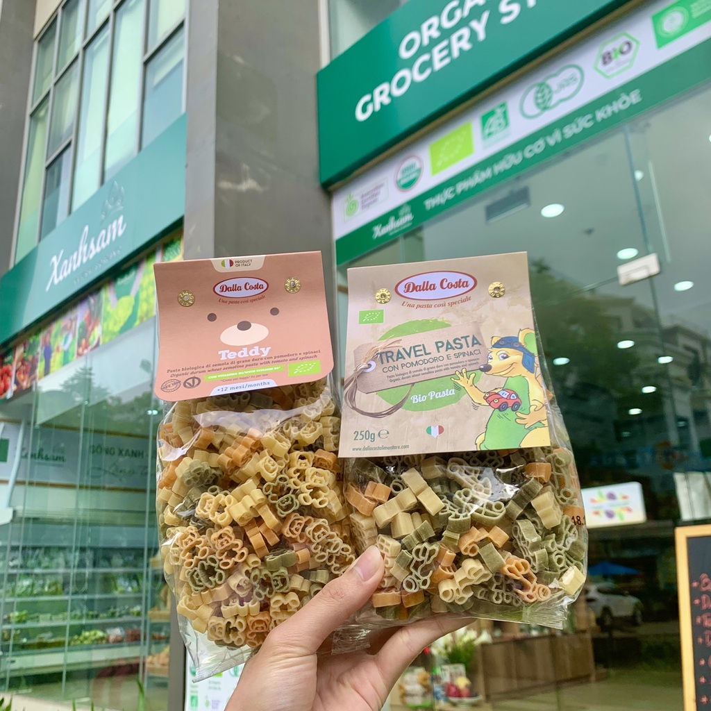 Mì Nui Rau Củ Hữu Cơ Cho Bé Dalla Costa - XanhSam Organic