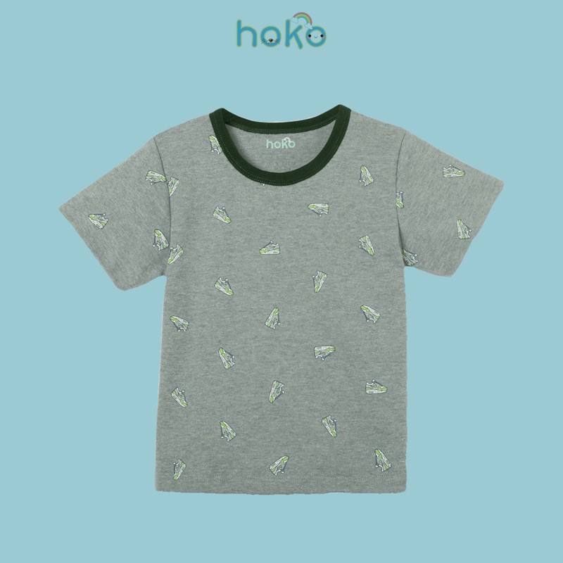 (SALE - XẢ HÀNG) Áo thun bé trai tay ngắn chất cotton hoạ tiết hokokids