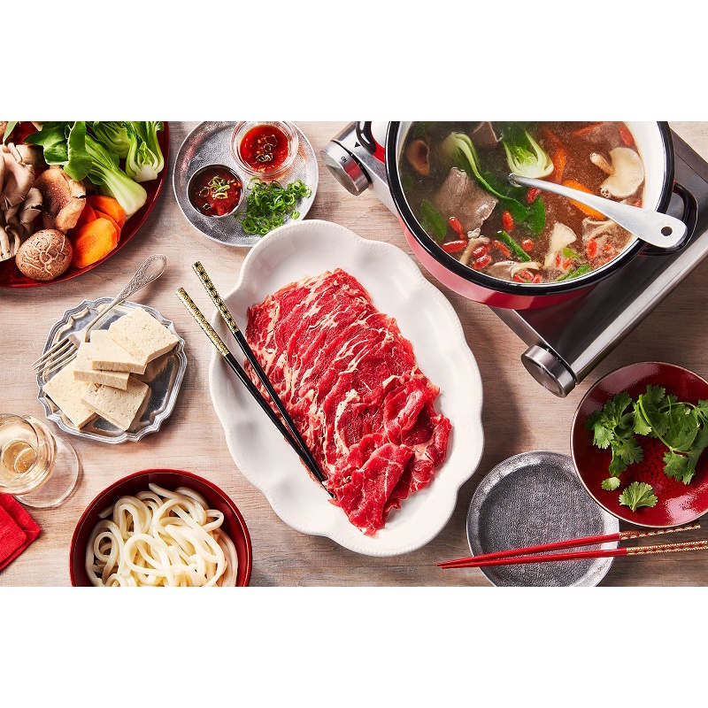 Bò cắt lát, nhúng lẩu mềm ngon đóng khay 500g
